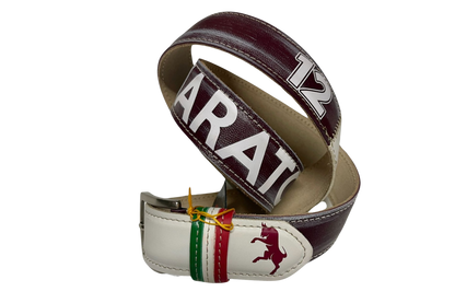 Cintura artigianale "GRANATA" Tributo Curva Maratona Calcio